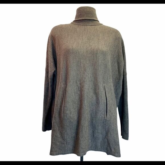 TAHARI merino wool oversized turtleneck sweater size extra large - Picture 3 of 11